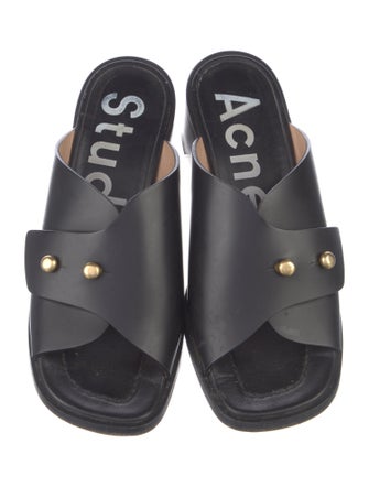 Acne Studios Leather Slides