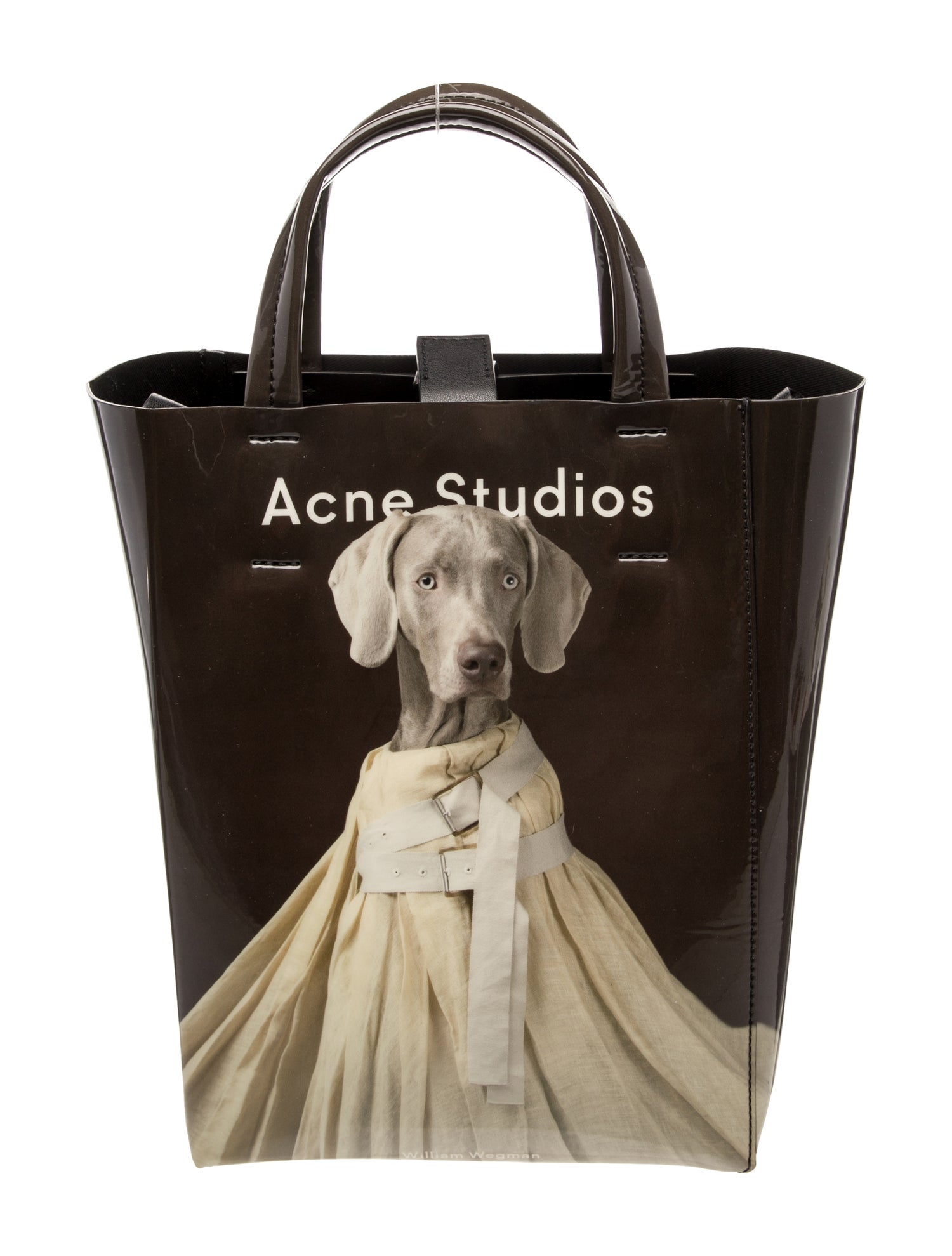 Acne Studios Patent Leather Top Handle Bag