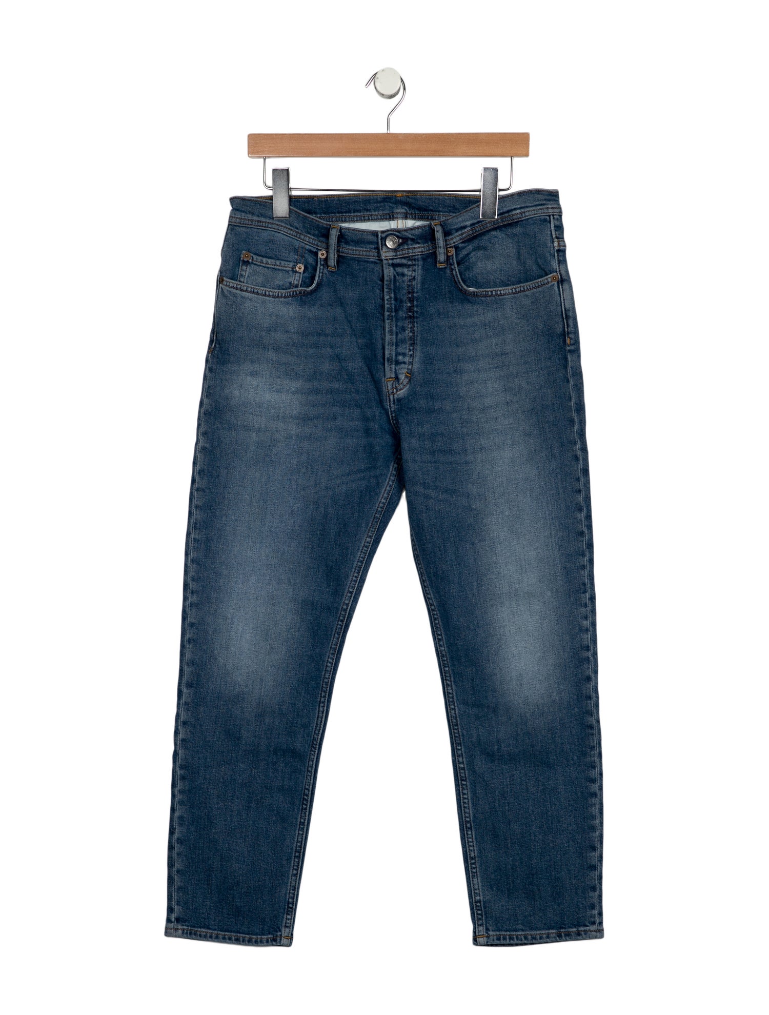 Acne Studios High-Rise Straight Leg Jeans