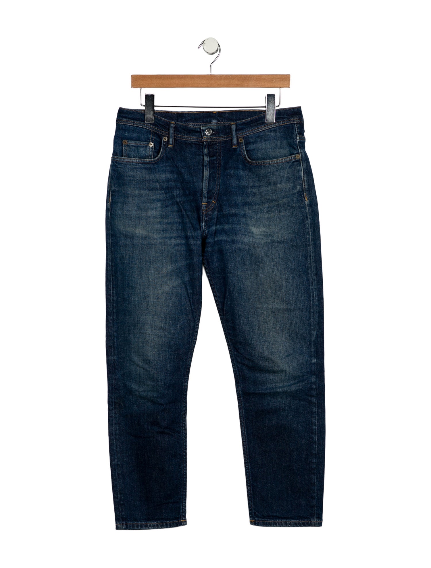 Acne Studios Mid-Rise Straight Leg Jeans