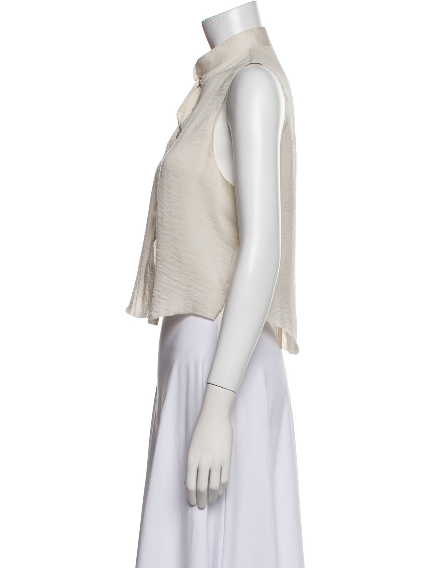 Acne Studios Mock Neck Sleeveless Crop Top