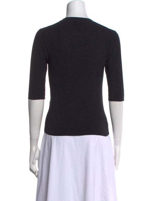 Acne Studios Crew Neck Three-Quarter Sleeve Top