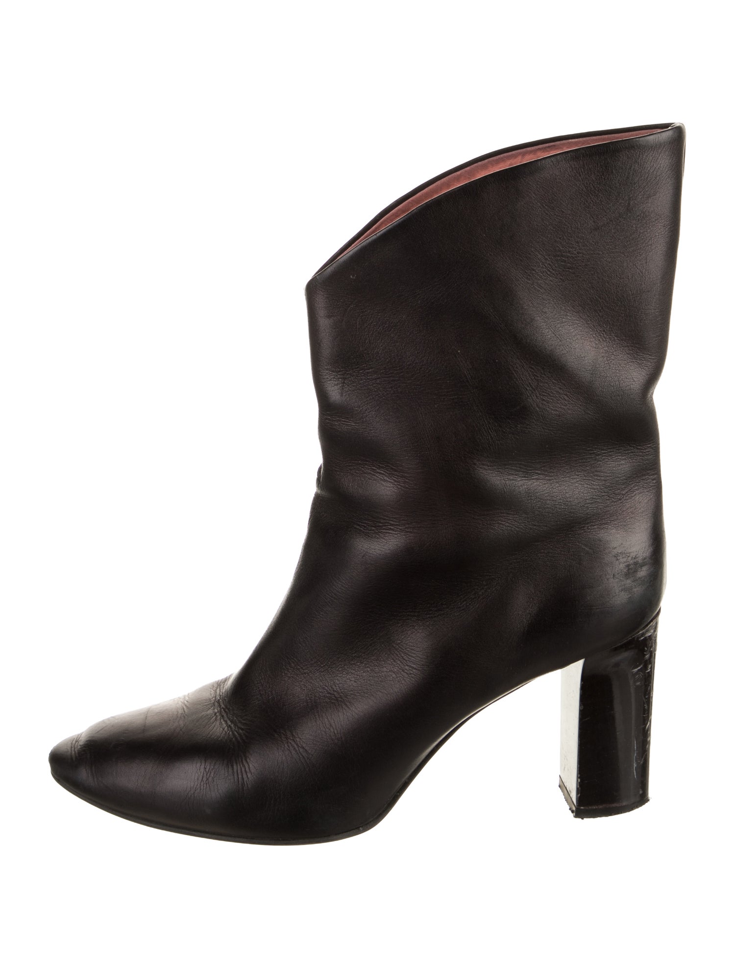 Acne Studios Leather Western Boots