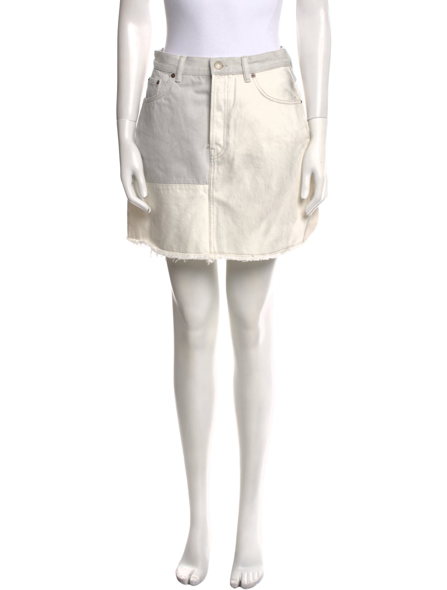 Acne Studios Fringe Trim Accent Mini Skirt