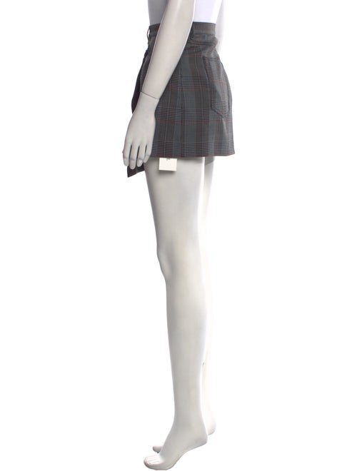 Acne Studios Plaid Print Mini Skirt