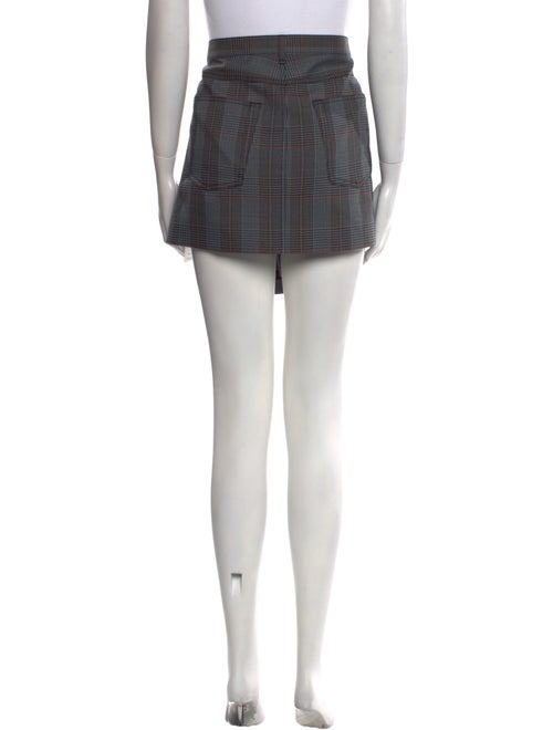 Acne Studios Plaid Print Mini Skirt