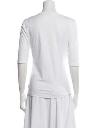 Acne Studios Crew Neck Three-Quarter Sleeve T-Shirt