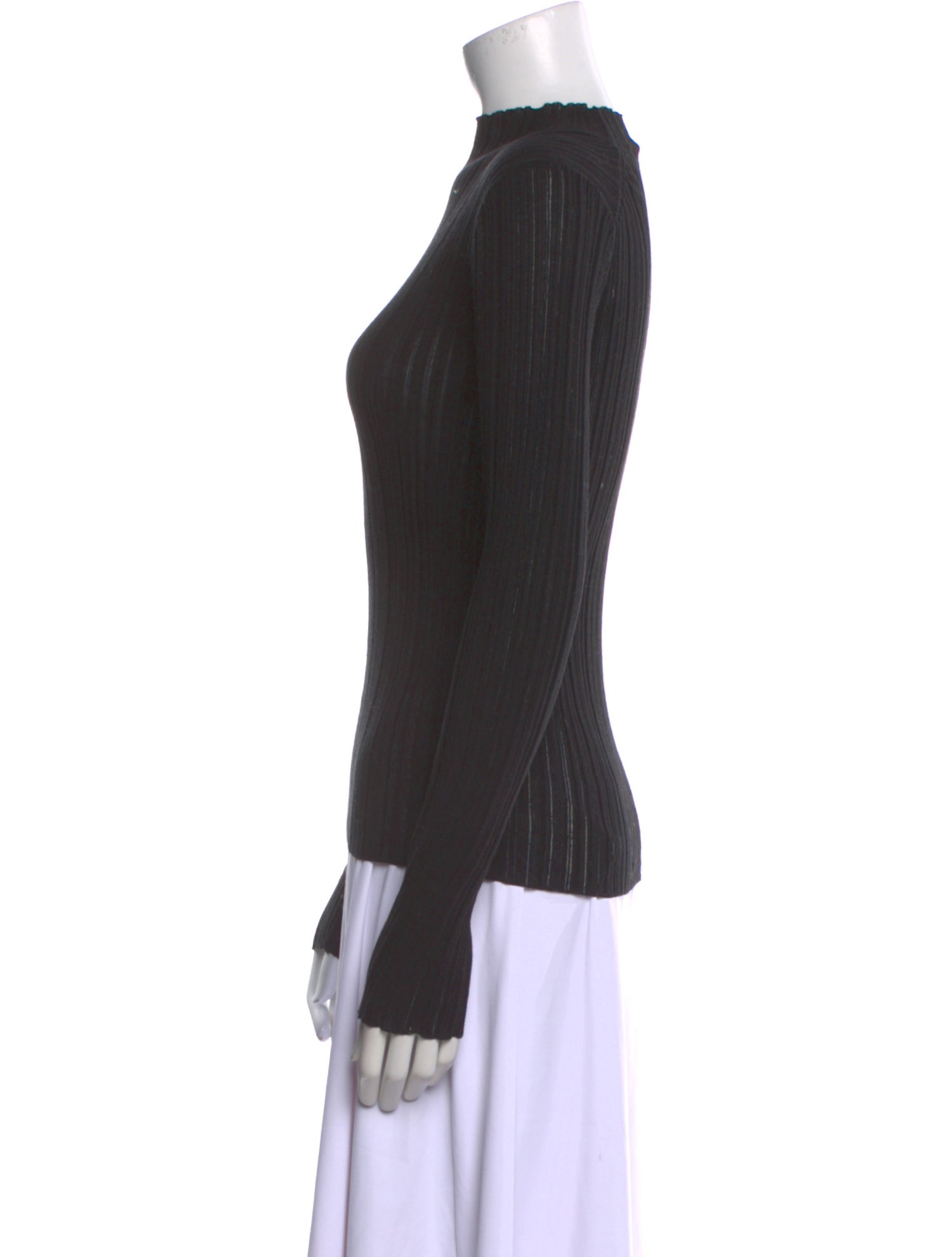 Acne Studios Mock Neck Long Sleeve Top