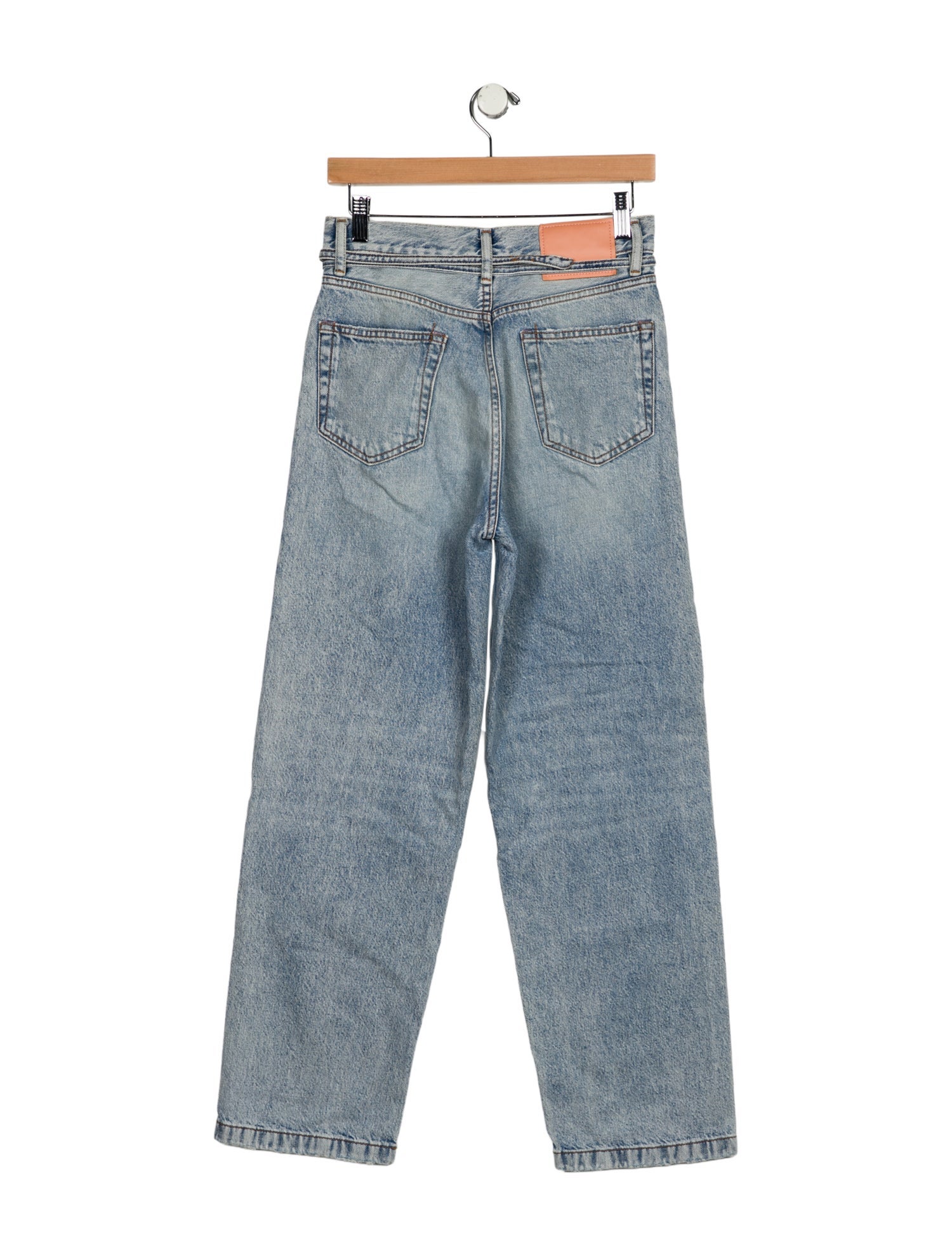 Acne Studios High-Rise Straight Leg Jeans
