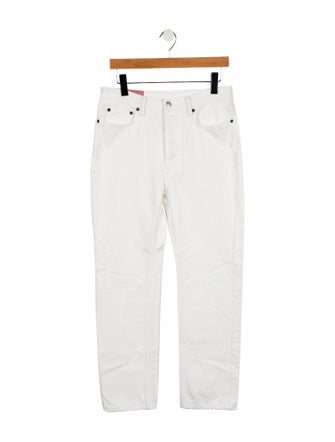 Acne Studios High-Rise Straight Leg Jeans