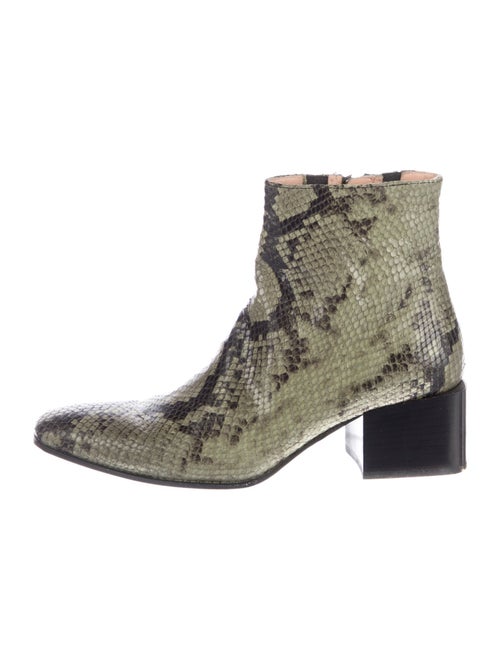 Acne Studios Snakeskin Animal Print Boots