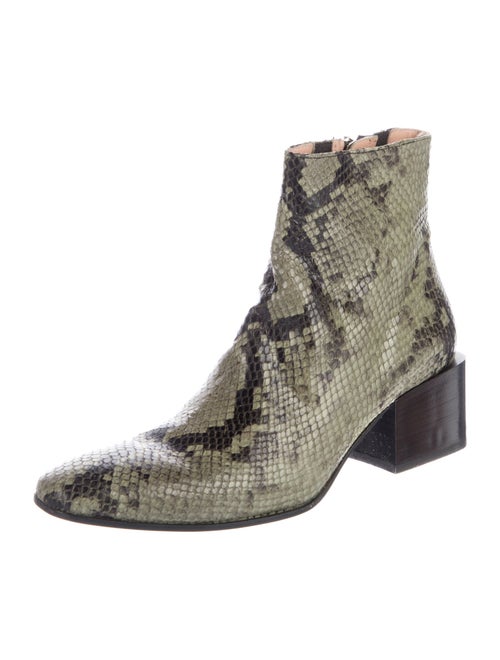 Acne Studios Snakeskin Animal Print Boots