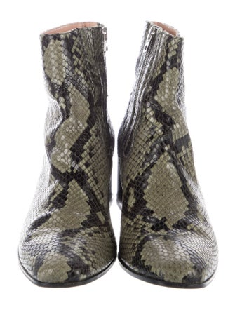 Acne Studios Snakeskin Animal Print Boots