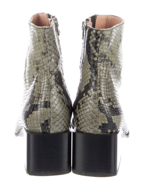 Acne Studios Snakeskin Animal Print Boots
