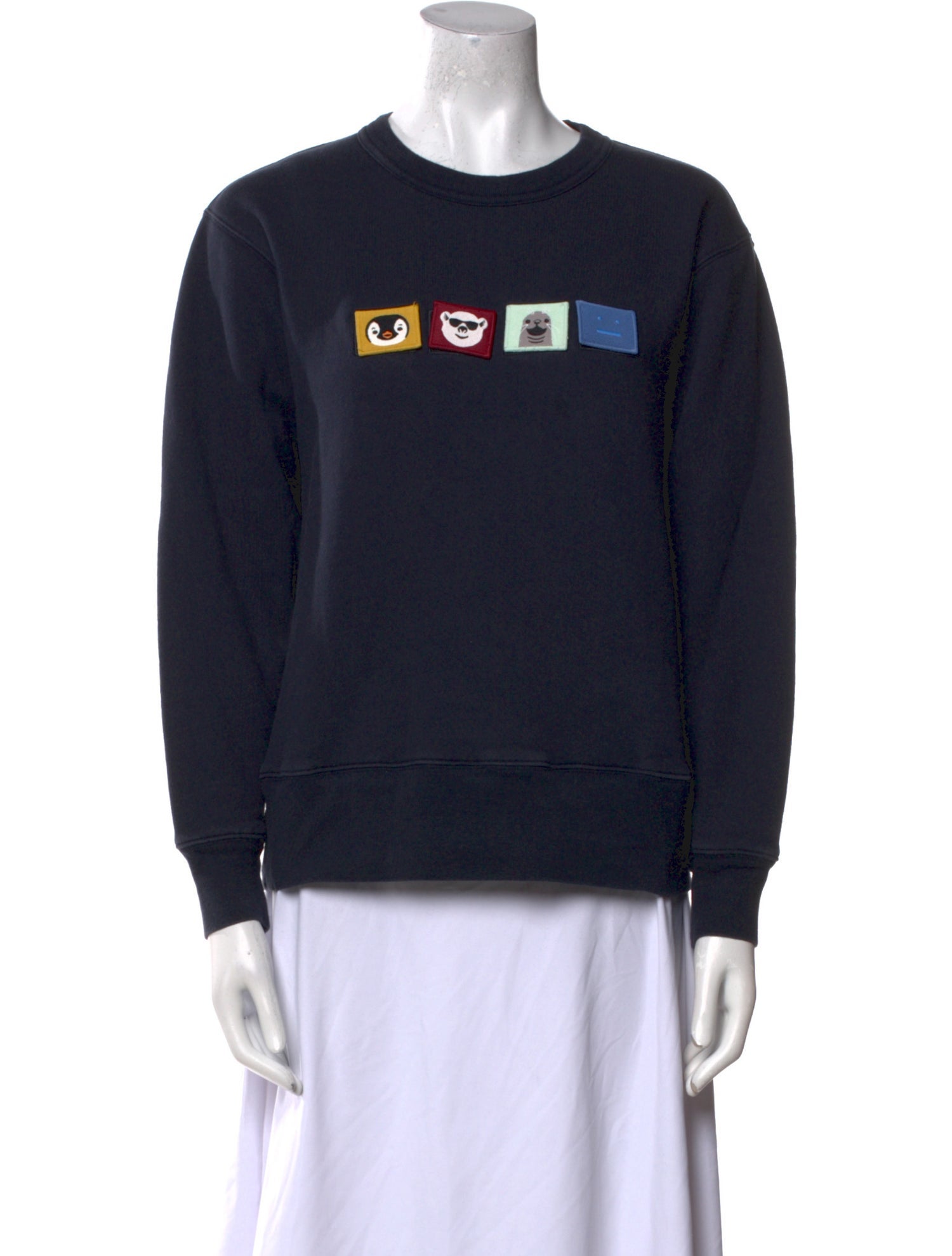 Acne Studios Graphic Print Crew Neck Sweatshirt