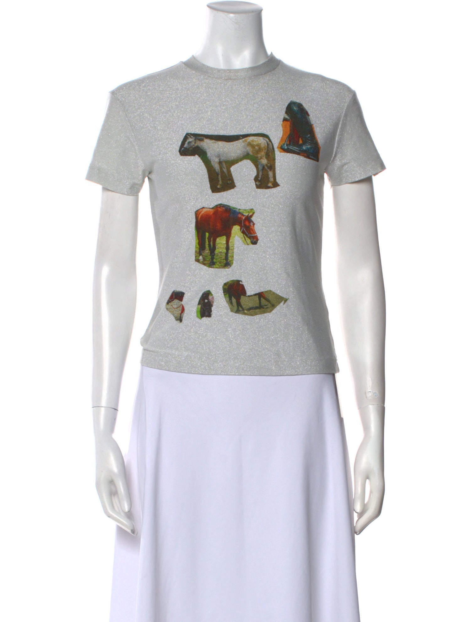 Acne Studios Graphic Print Crew Neck T-Shirt