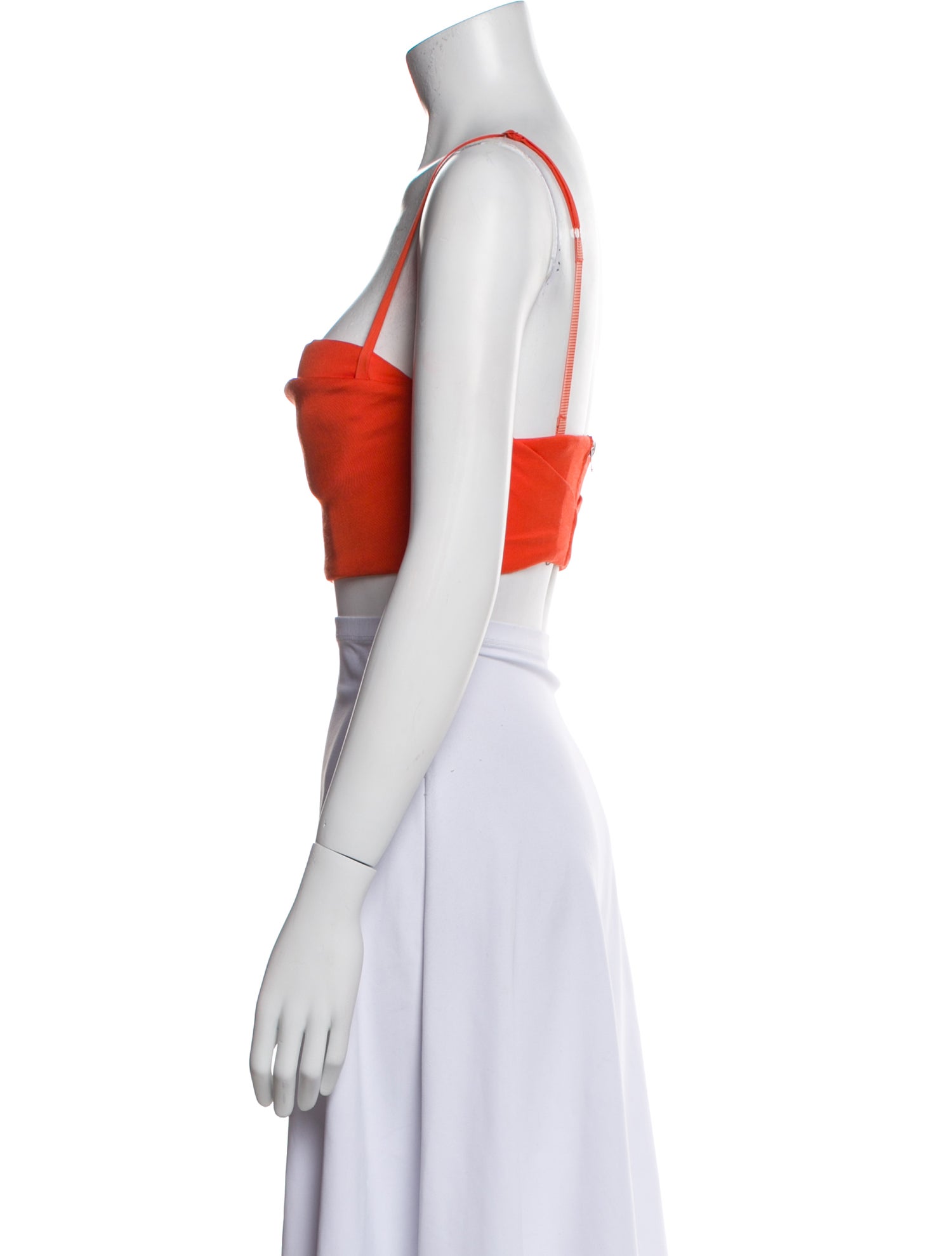 Acne Studios Square Neckline Sleeveless Crop Top