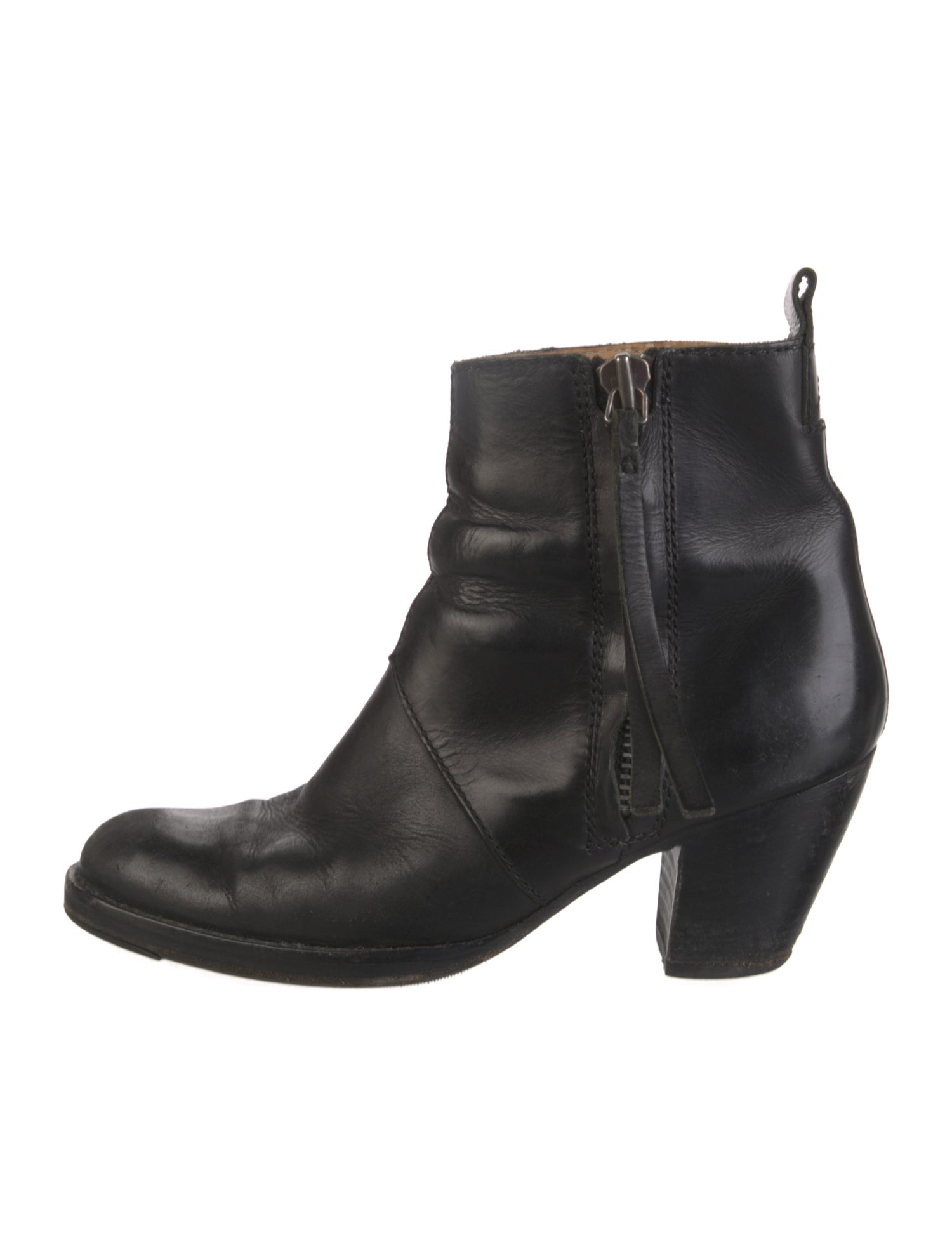 Acne Studios Leather Western Boots