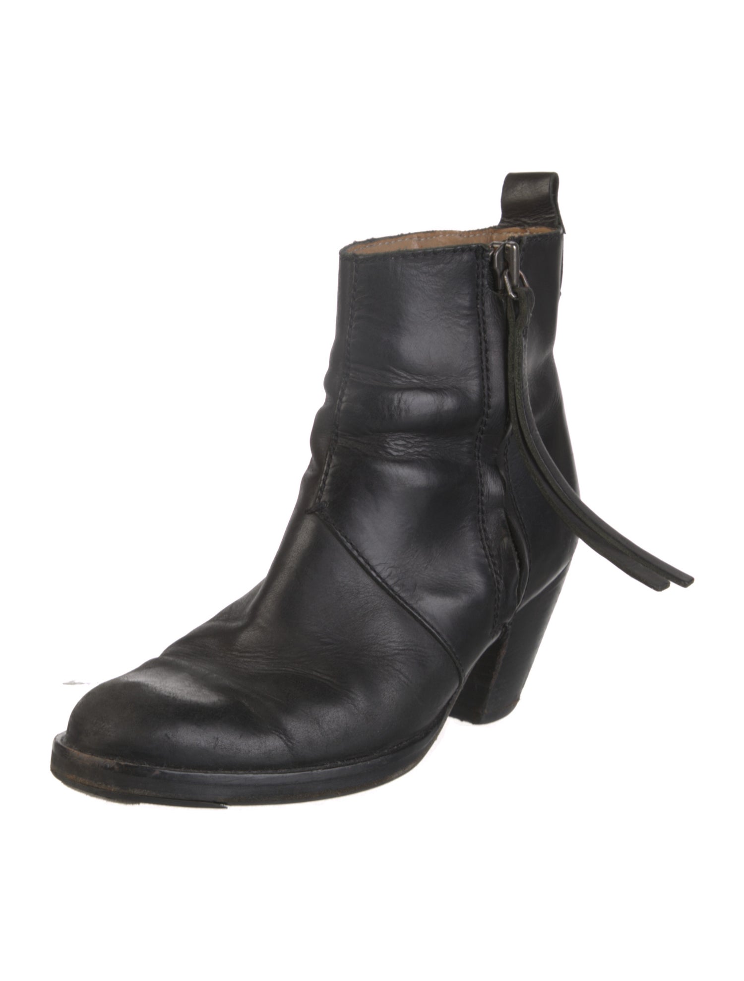 Acne Studios Leather Western Boots