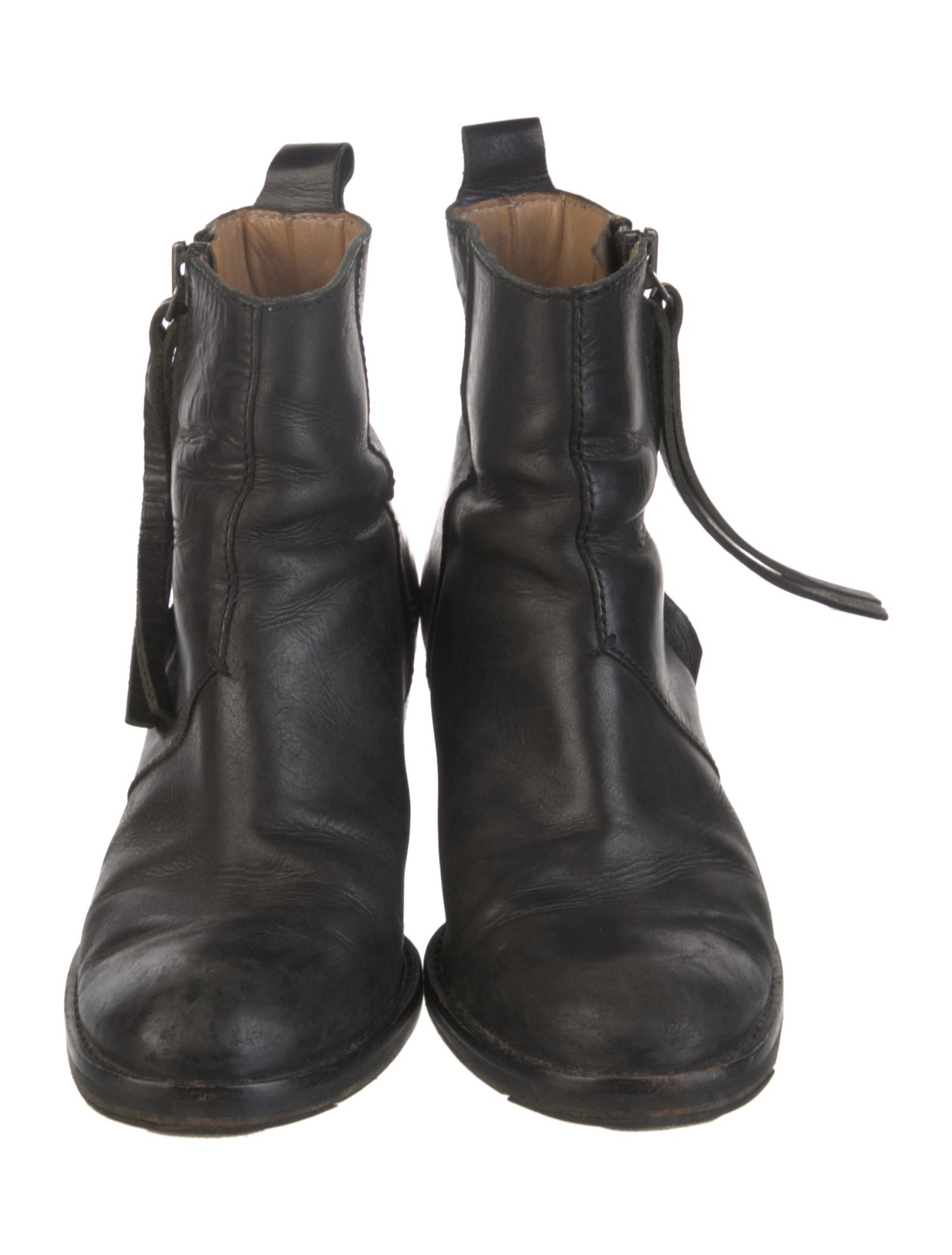 Acne Studios Leather Western Boots