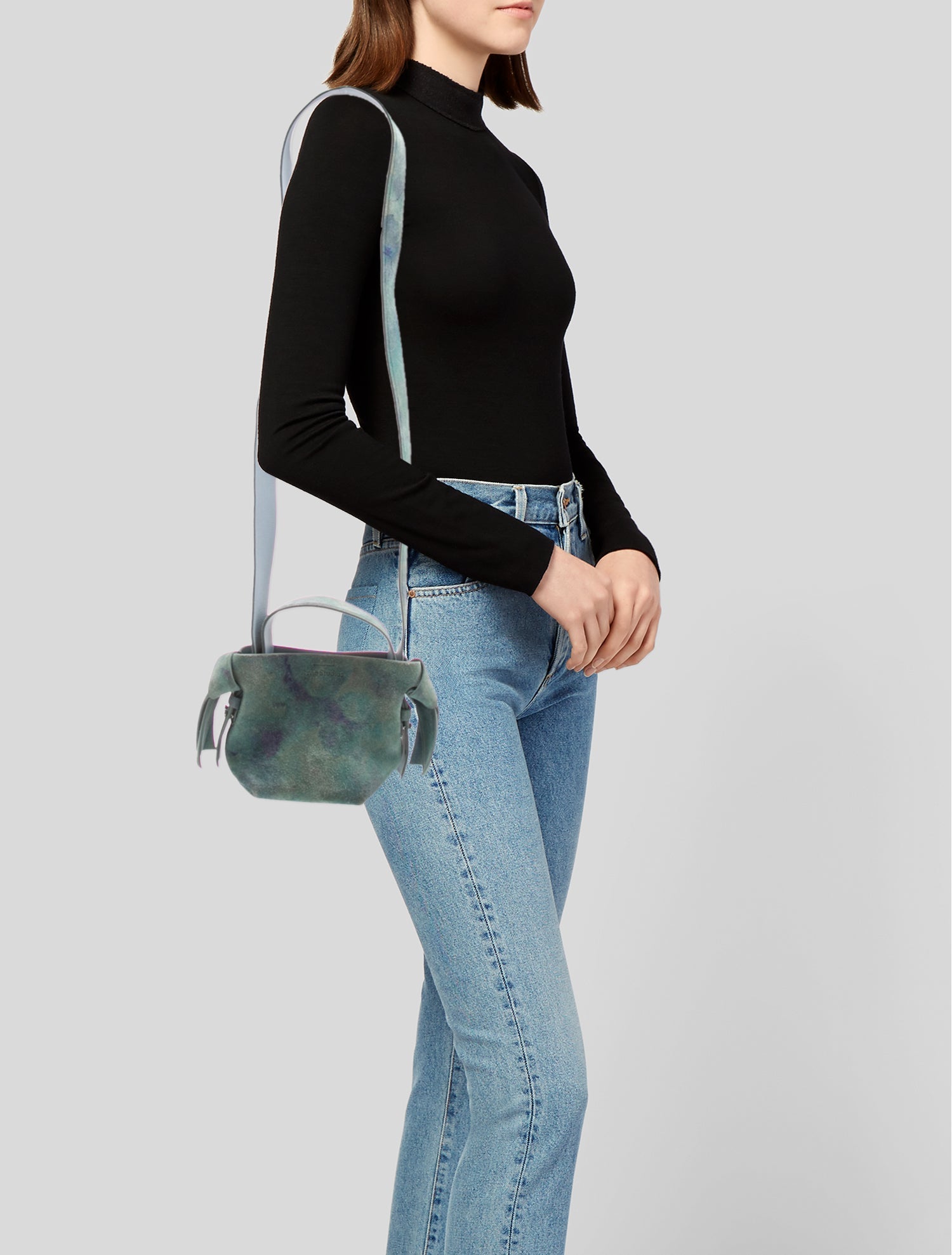 Acne Studios Suede Shoulder Bag