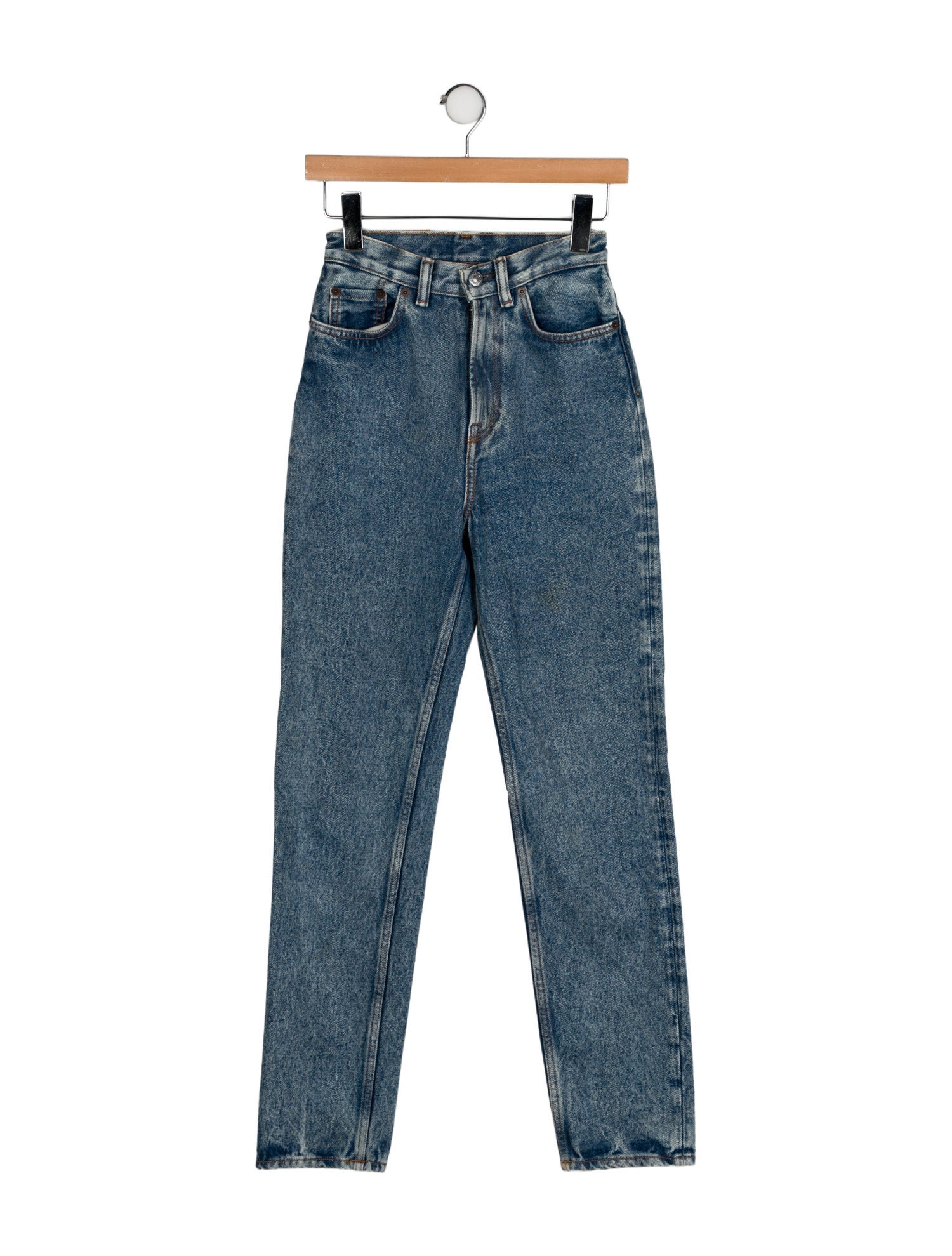 Acne Studios Mid-Rise Straight Leg Jeans