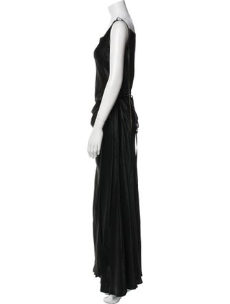Acne Studios Scoop Neck Long Dress