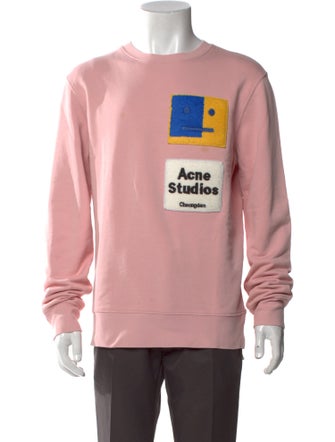 Acne Studios Graphic Print Crew Neck Sweatshirt