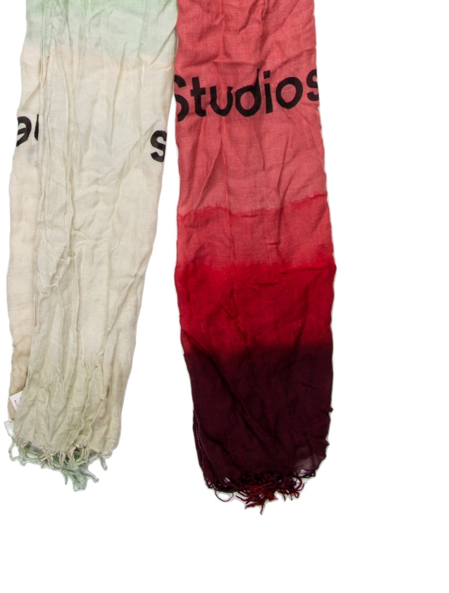 Acne Studios Cashmere Colorblock Pattern Scarf