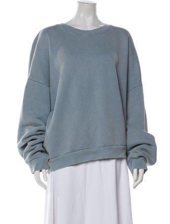 Acne Studios Bateau Neckline Long Sleeve Sweatshirt