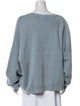 Acne Studios Bateau Neckline Long Sleeve Sweatshirt