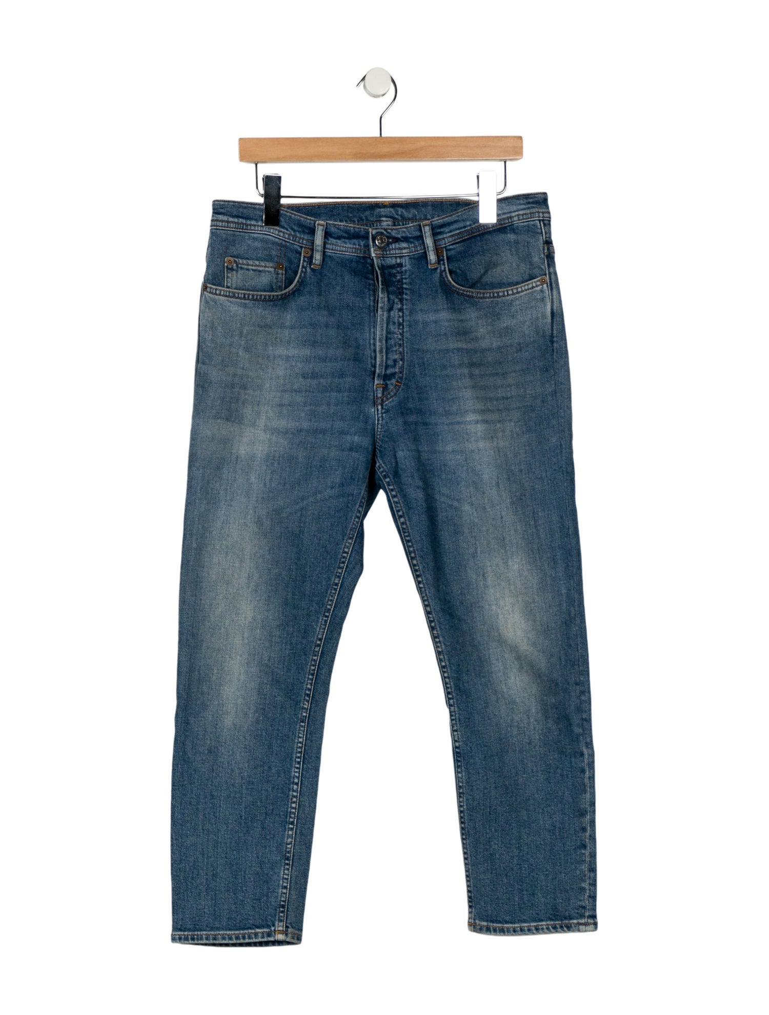 Acne Studios High-Rise Straight Leg Jeans