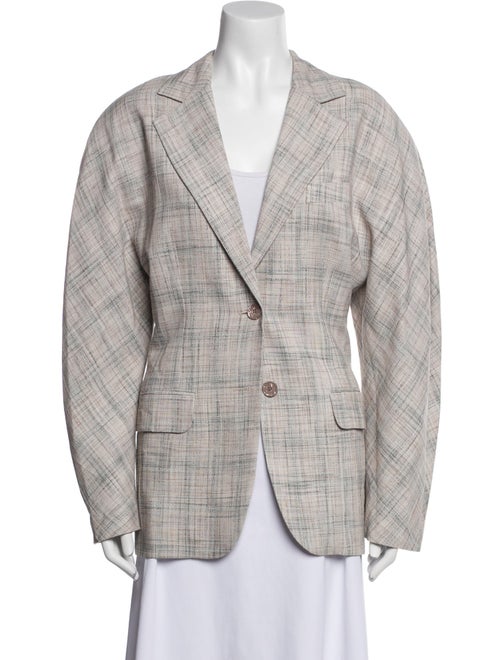 Acne Studios Plaid Print Blazer