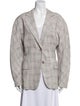 Acne Studios Plaid Print Blazer