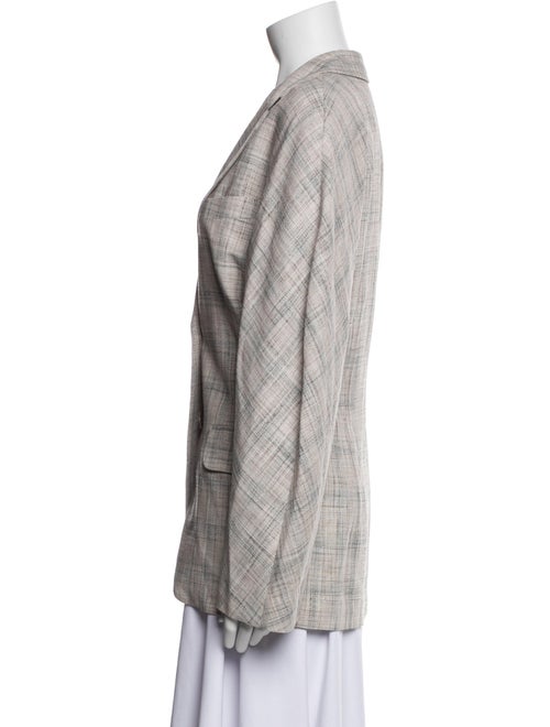 Acne Studios Plaid Print Blazer