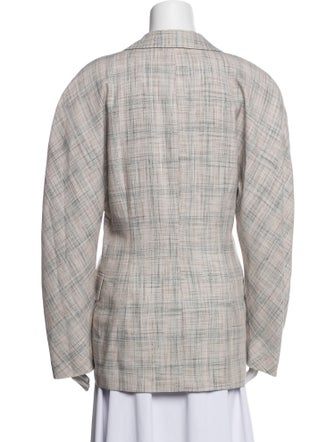 Acne Studios Plaid Print Blazer