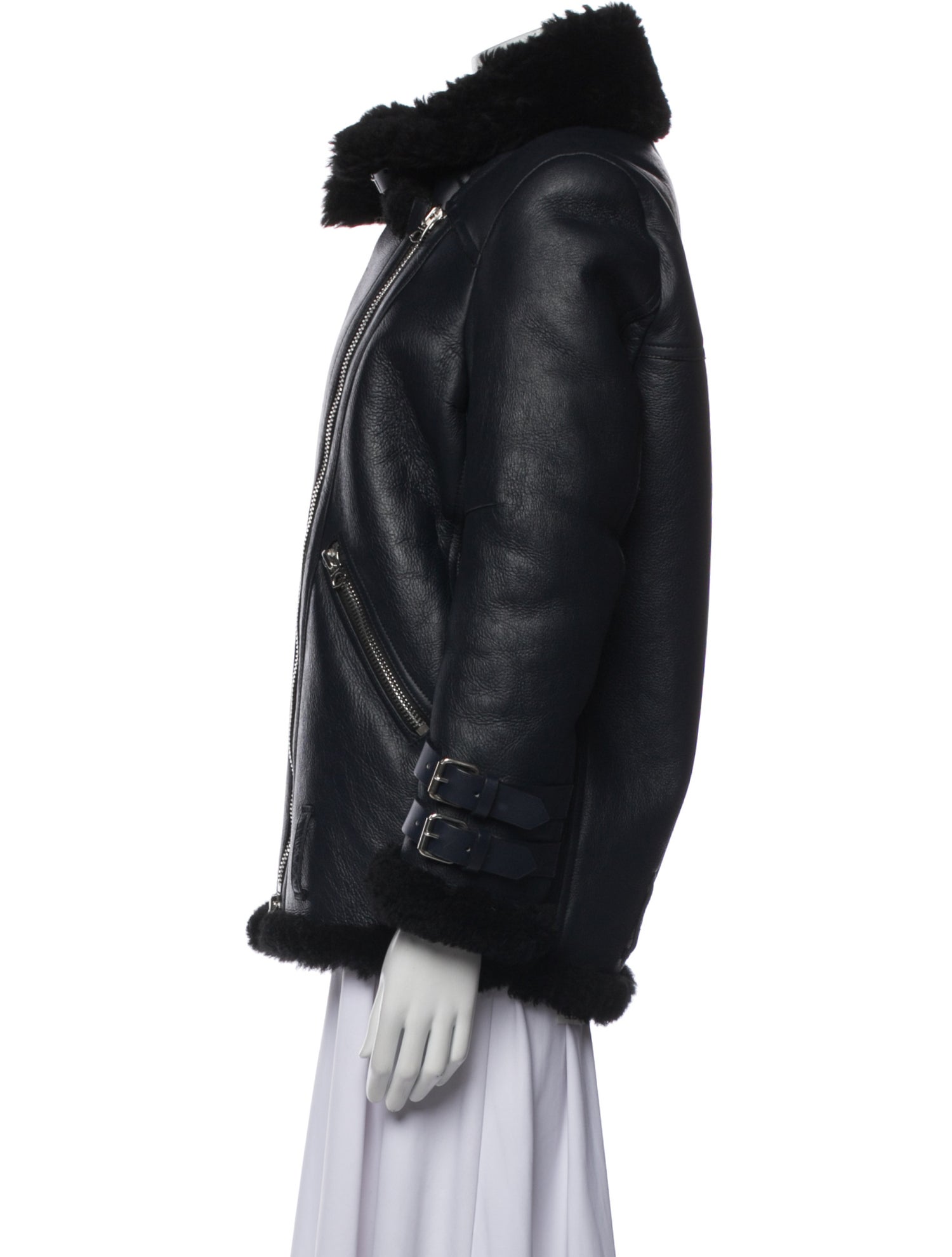 Acne Studios Shearling Faux Fur Jacket