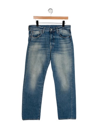 Acne Studios High-Rise Straight Leg Jeans