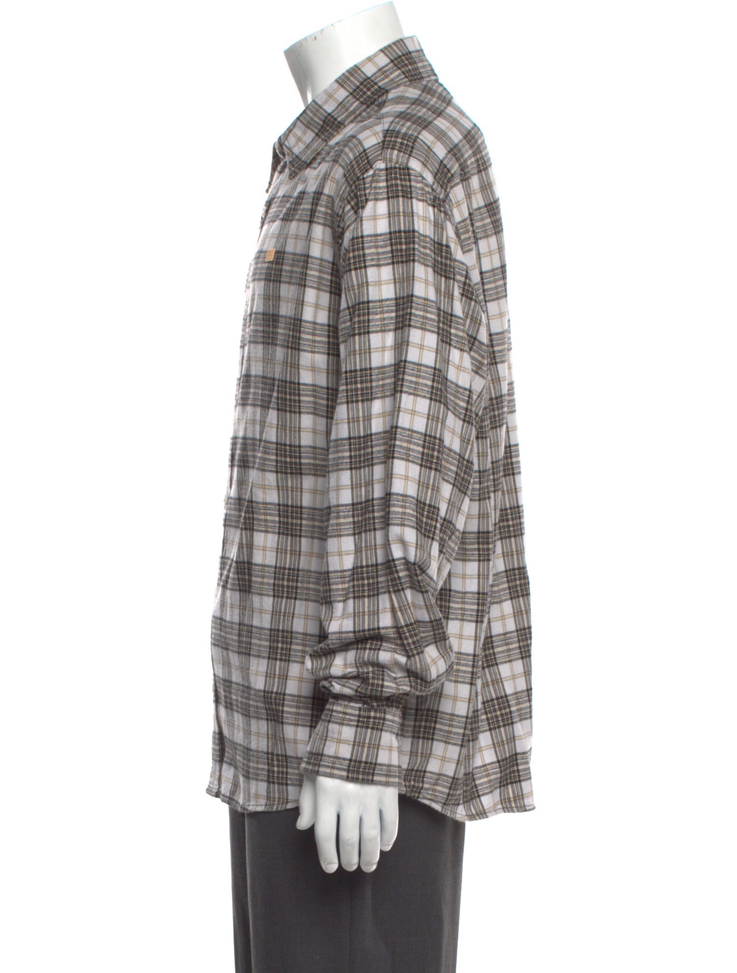 Acne Studios Plaid Print Long Sleeve Shirt w/ Tags