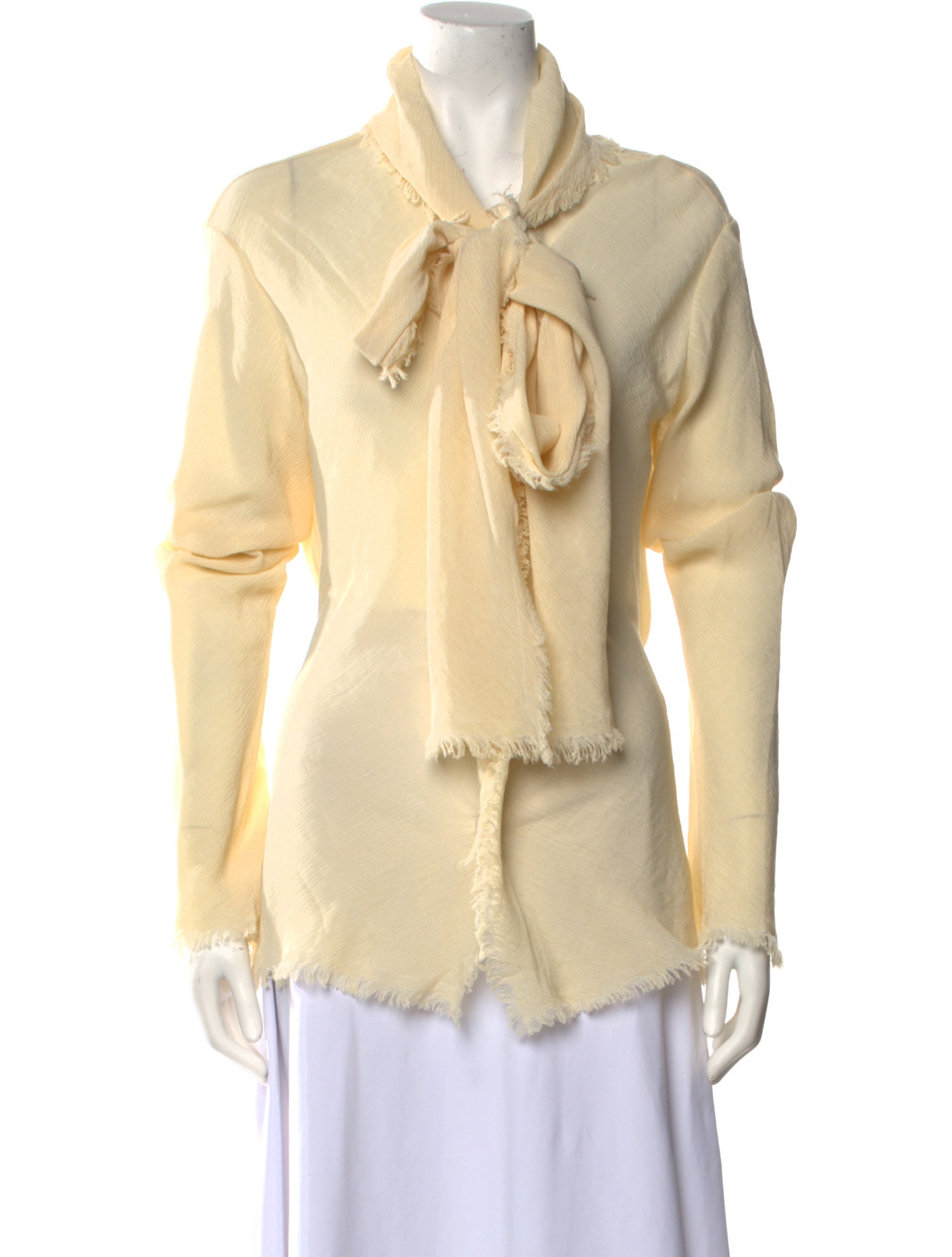 Acne Studios V-Neck Long Sleeve Blouse