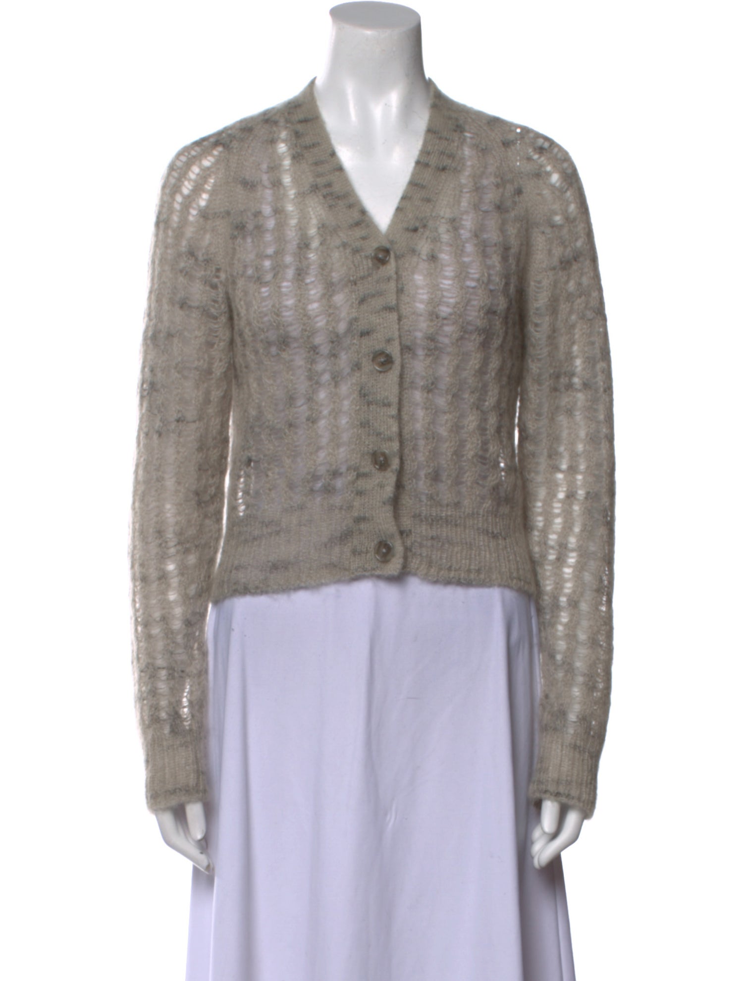 Acne Studios Printed V-Neck Sweater