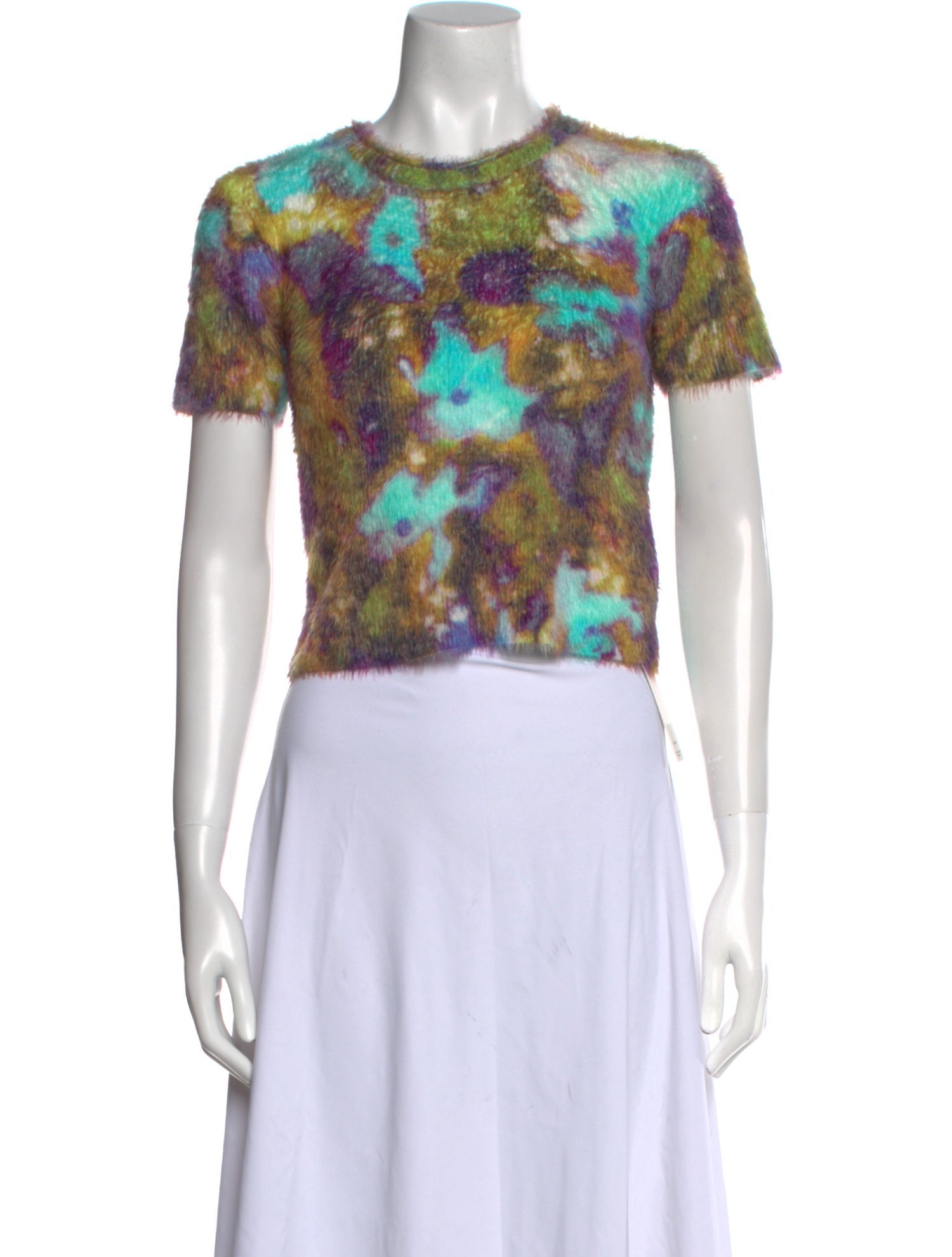 Acne Studios Nylon Floral Print Sweater w/ Tags