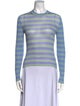 Acne Studios Striped Crew Neck Top