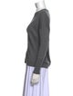 Acne Studios Merino Wool Bateau Neckline Sweatshirt