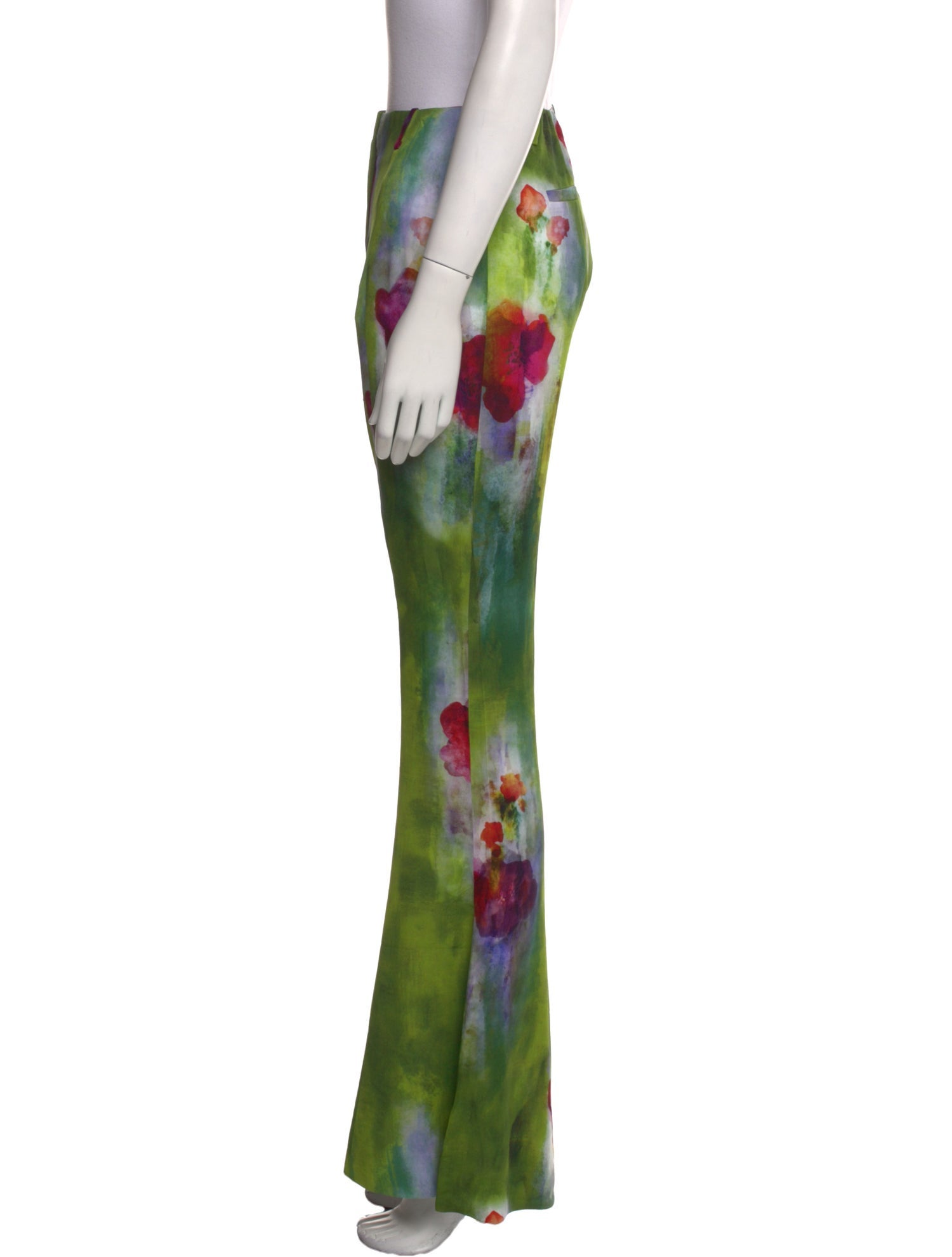 Acne Studios Tie-Dye Print Wide Leg Pants