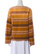 Acne Studios Striped Bateau Neckline Top