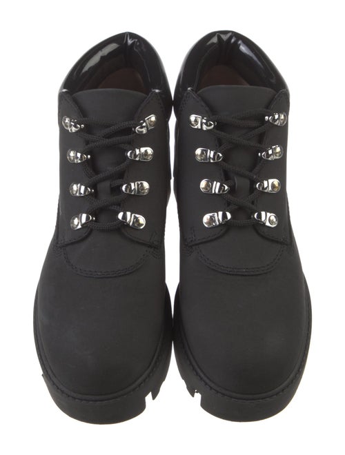 Acne Studios Leather Graphic Print Lace-Up Boots