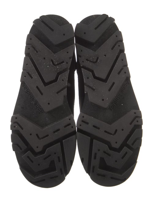 Acne Studios Leather Graphic Print Lace-Up Boots