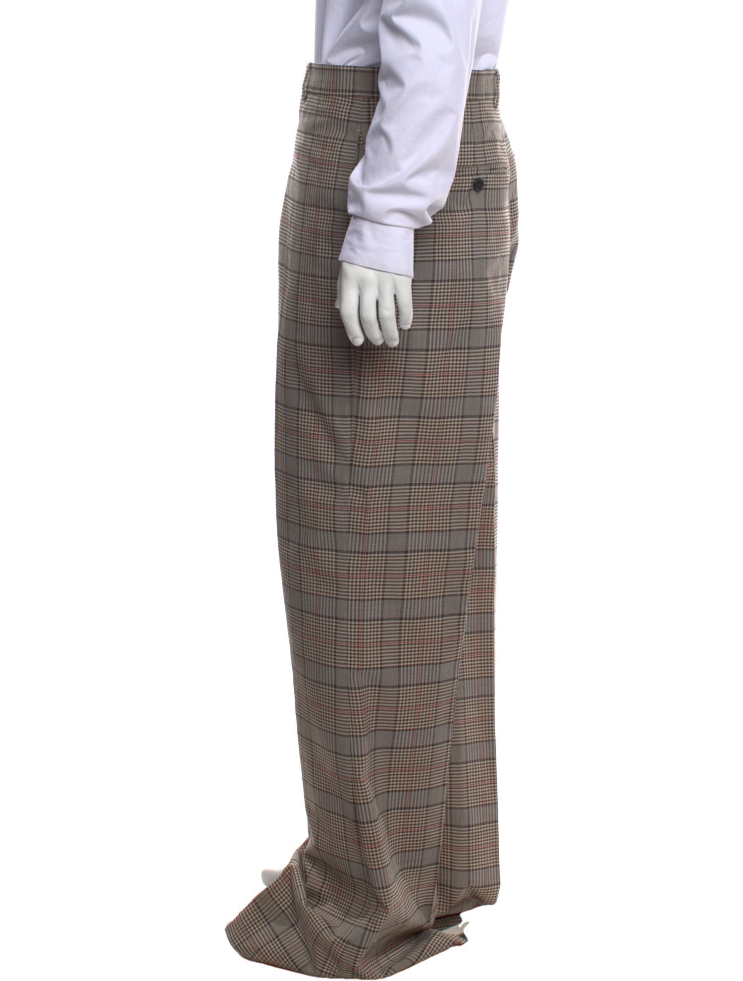 Acne Studios Plaid Print Pants