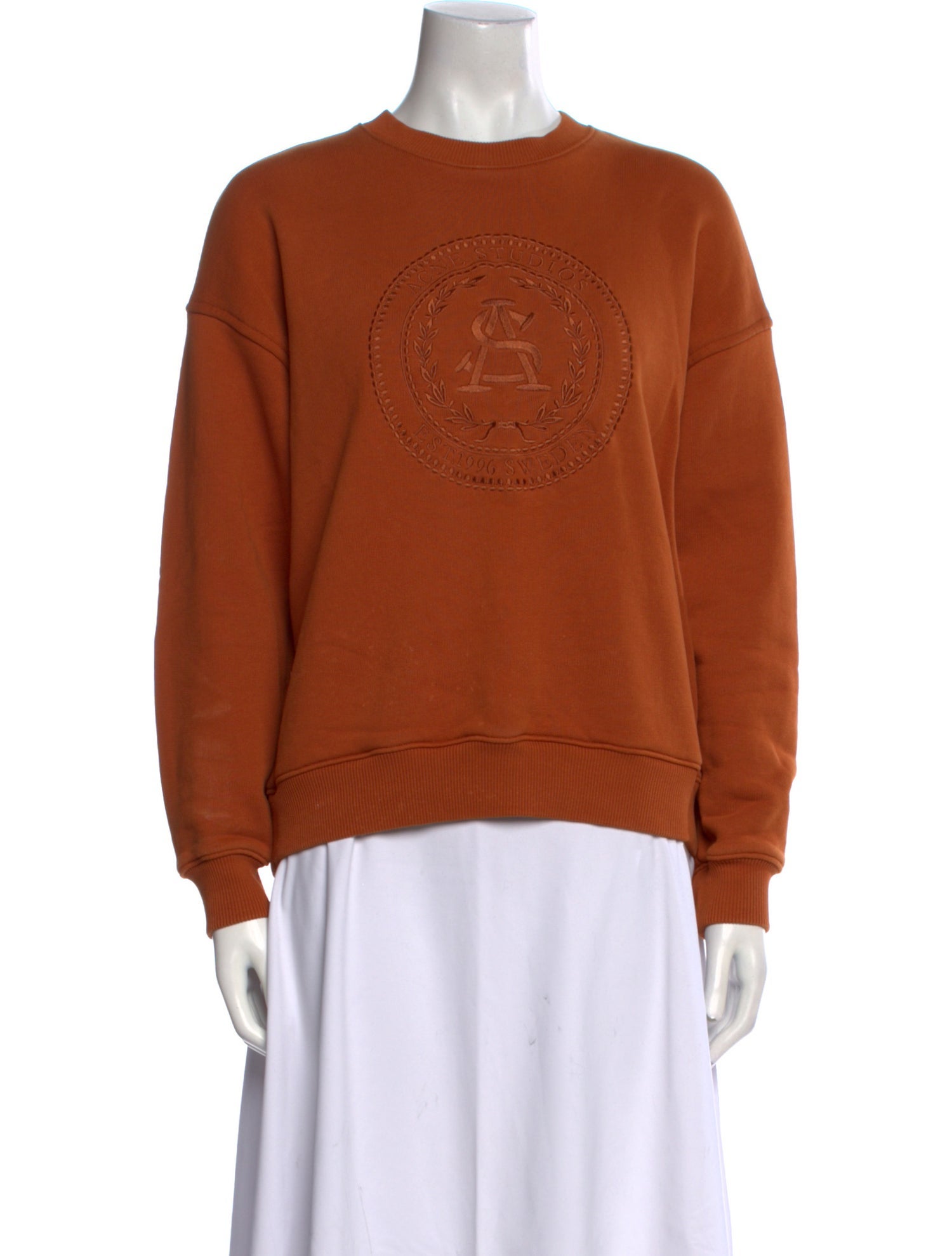 Acne Studios Graphic Print Crew Neck Sweater